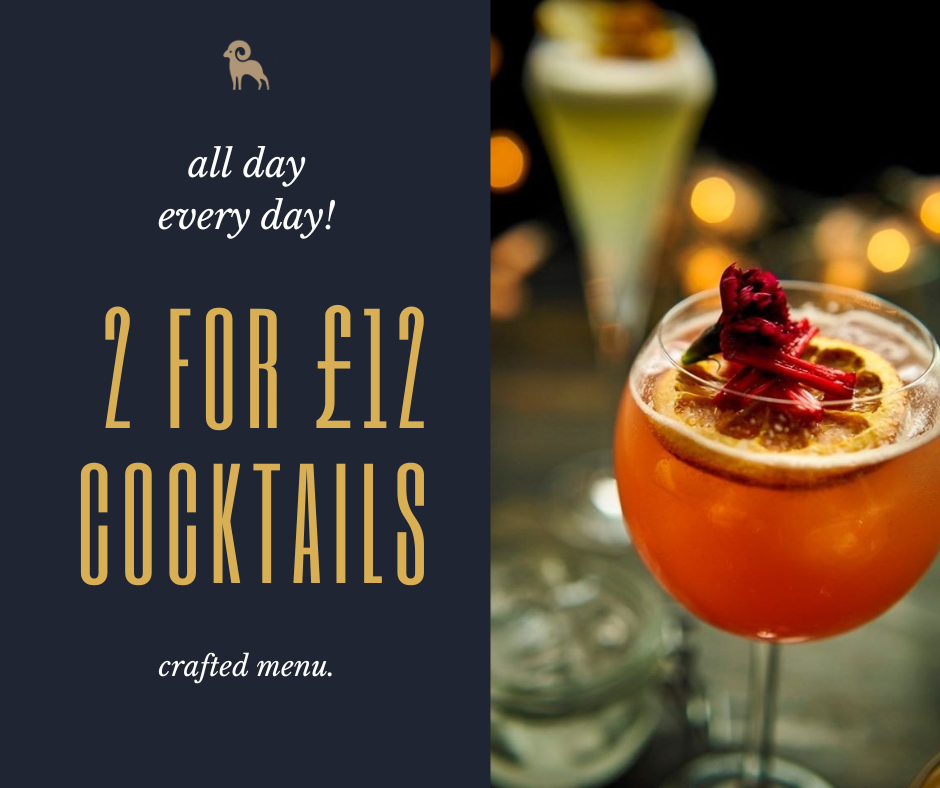 2for12 cocktails offer Dec22 - FB